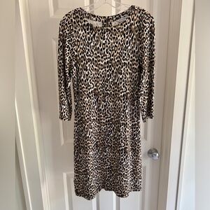 Tommy Bahama Leopard Print Knit Dress Size M